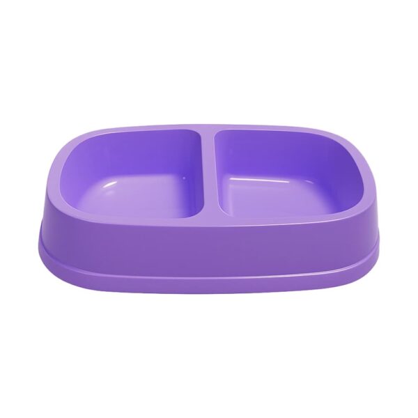 plato grande doble morado perros Comedero Doble Rojo para Mascotas