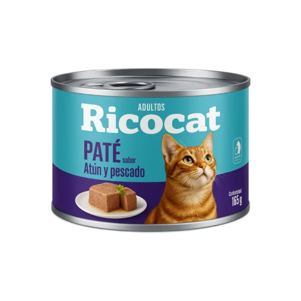 ricocat-pate-para-adultos-sabor.webp Ricocat Trocitos en Salsa Sabor Pescado para Gatos Adultos