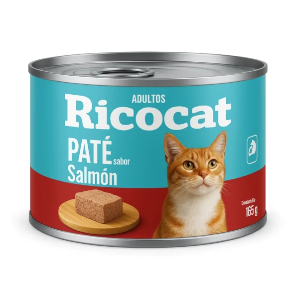 ricocat-pate-para-adultos-sabor-salmon.webp Ricocat Trocitos en Salsa Sabor Pescado para Gatos Adultos