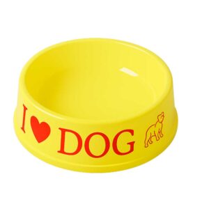 Plato circular amarillo