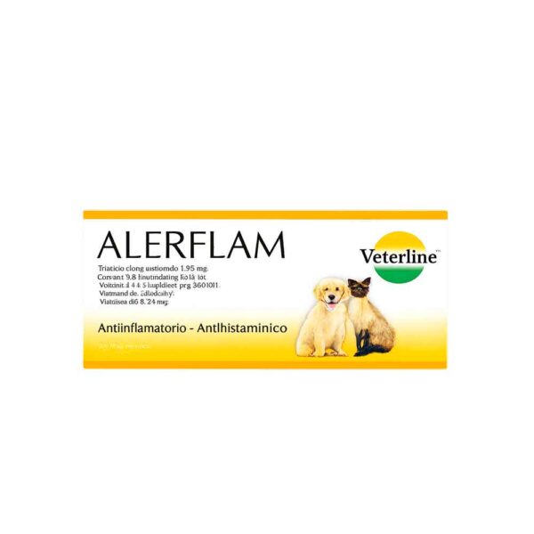 ALERFLAM – Antiinflamatorio y Antihistamínico para Perros y Gatos (Veterline)