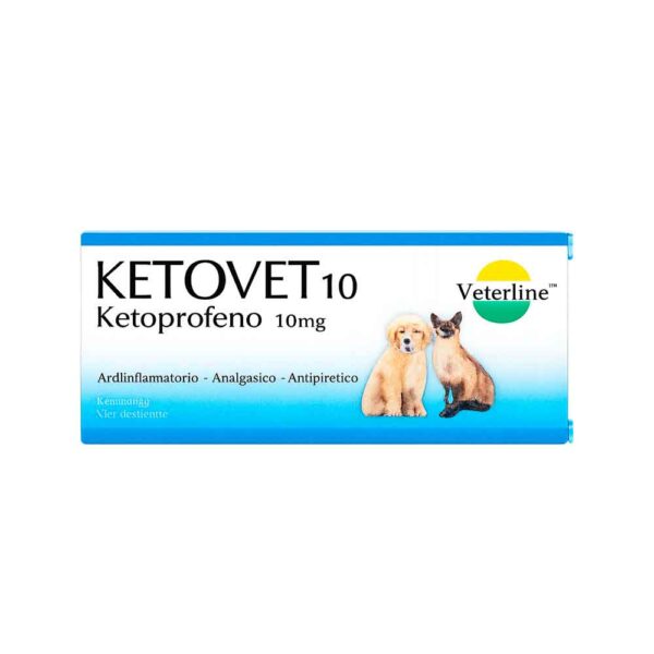KETOVET 10 – Antiinflamatorio, Analgésico y Antipirético (Ketoprofeno 10 mg)