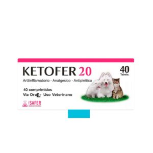KETOFER 20 – Antiinflamatorio, Analgésico y Antipirético para Perros y Gatos (Safer)