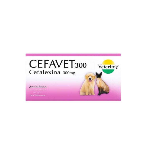 CEFA VET 300 – Cefalexina 300 mg Antibiótico Oral para Perros y Gatos (Veterline)