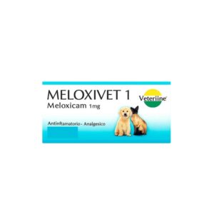 MELOXIVET 1 – Antiinflamatorio, Analgésico y Antipirético (Meloxicam 1 mg) para Perros y Gatos (Veterline)