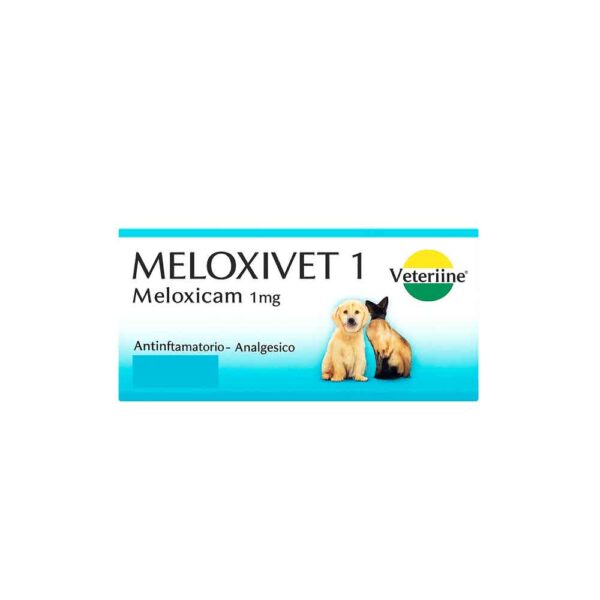 MELOXIVET 1 – Antiinflamatorio, Analgésico y Antipirético (Meloxicam 1 mg) para Perros y Gatos (Veterline)