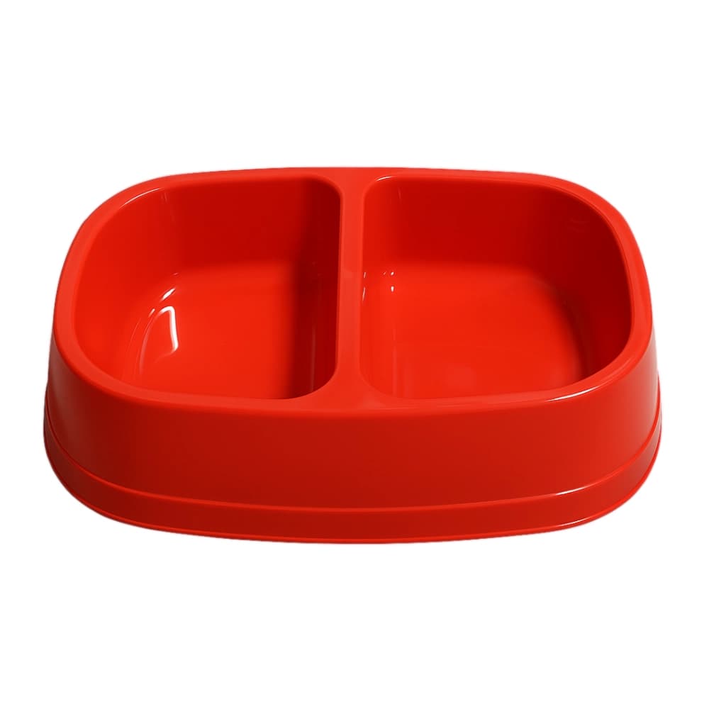 Comedero Doble Rojo para Mascotas