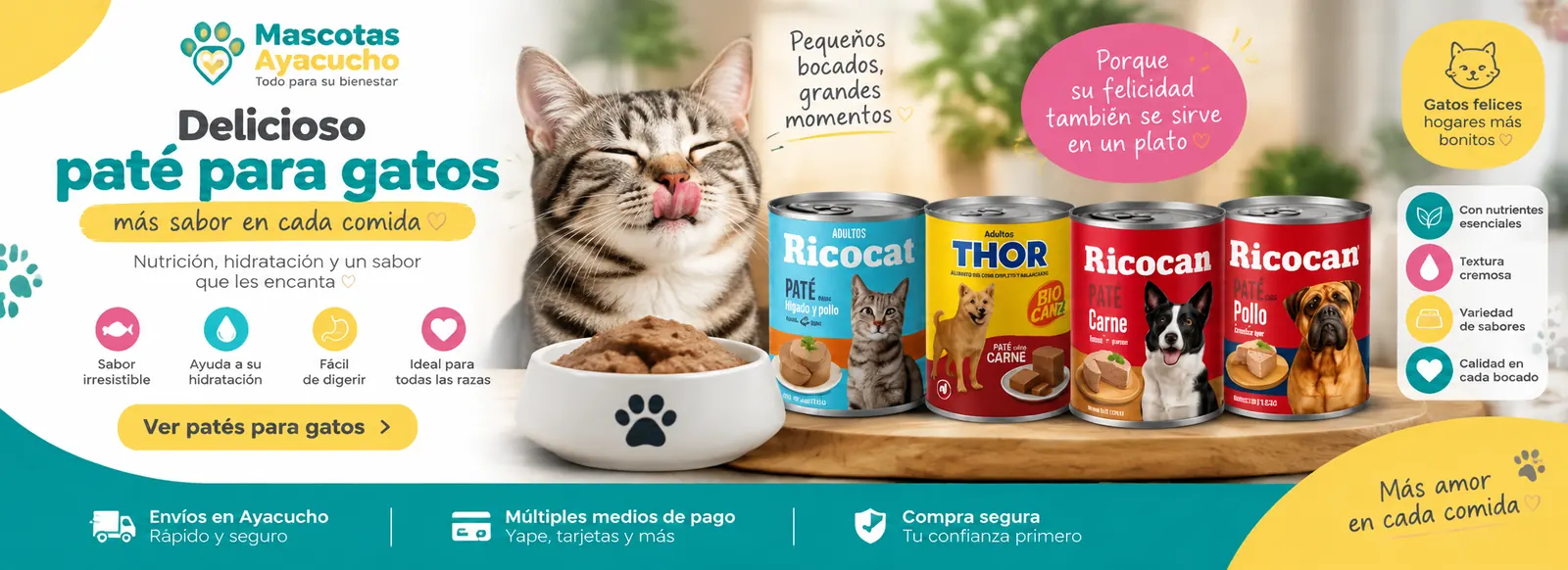 Paté para gatos