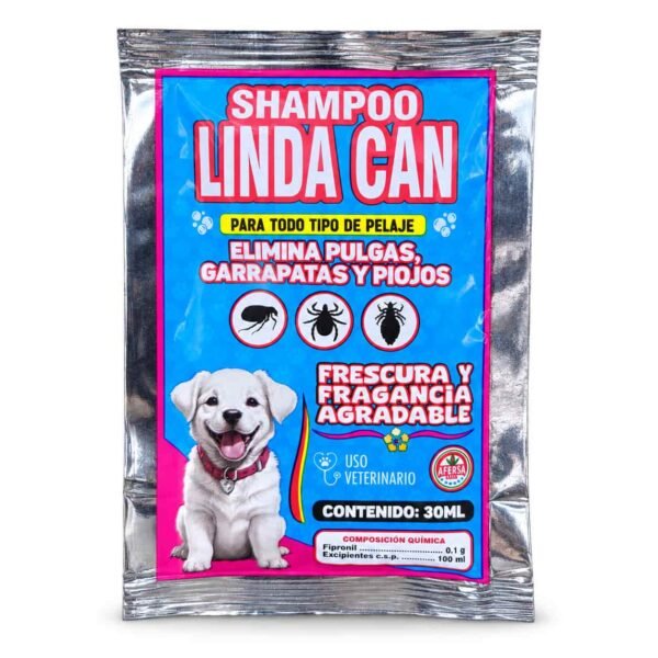 shampo linda can Linda Can Shampoo Antipulgas, Garrapatas y Piojos 30 ml