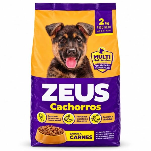 ZEUS ADULTO PARA ALIMETOS 2 KG ZEUS Cachorros Sabor a Carnes 2 kg