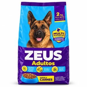 ZEUS ADULTO PARA TODAS LA RASA ALIMENTO ZEUS Adultos Sabor a Carnes 2 kg