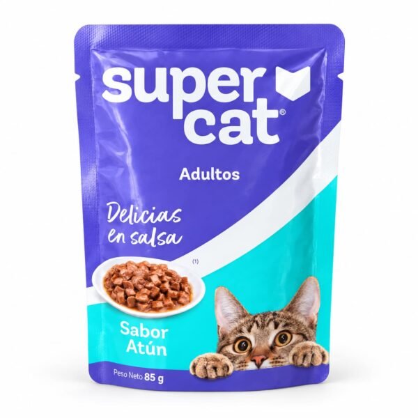 supercata adulto sabor atun Super Cat Adultos Delicias en Salsa Sabor Atún 85 g